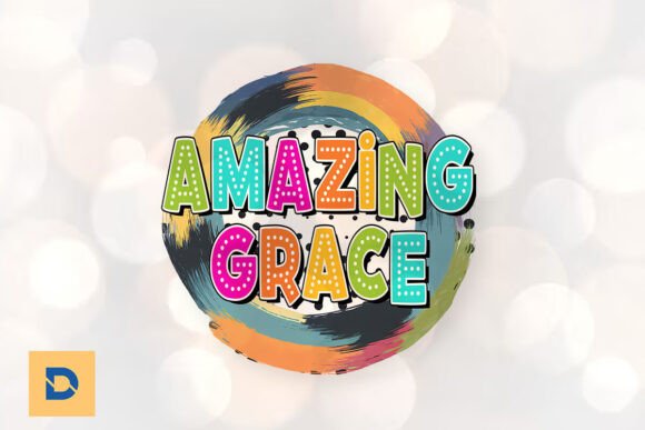 Amazing Grace Christian Sublimation PNG for Graphics and Print Templates