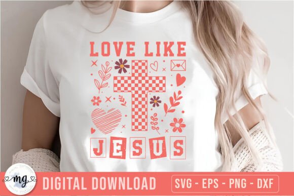 Boho Christian Valentine's Day SVG for Crafts and Graphics