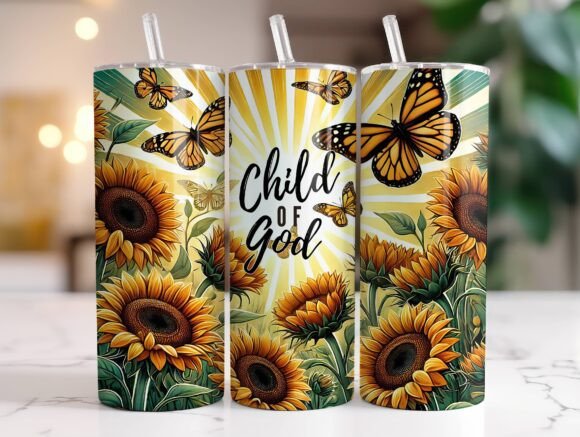 Child of God Christian Tumbler Wrap PNG: A Graphics Must-Have