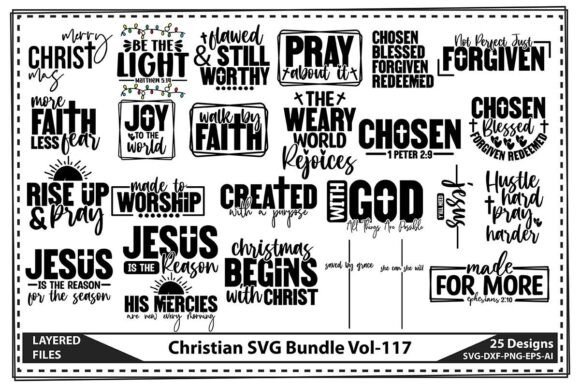 Christian SVG Bundle Vol-117: A Versatile Design Asset