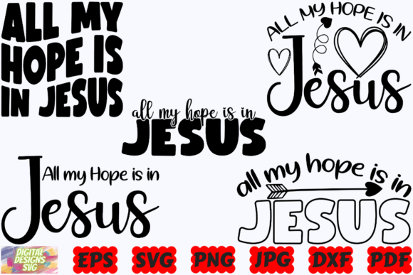 Exploring All My Hope is in Jesus SVG for Crafts and Graphics