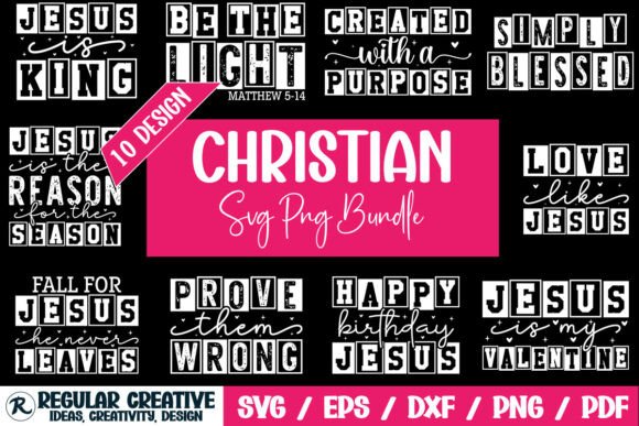 Jesus Christian SVG PNG Bundle: A Versatile Graphics Asset for Crafts