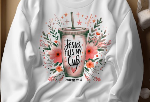 Jesus Fills My Cup Easter Graphics for Crafts