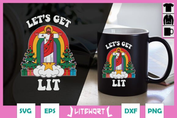 Let's Get Lit Funny Christmas Jesus SVG: A Graphics and Crafts Review