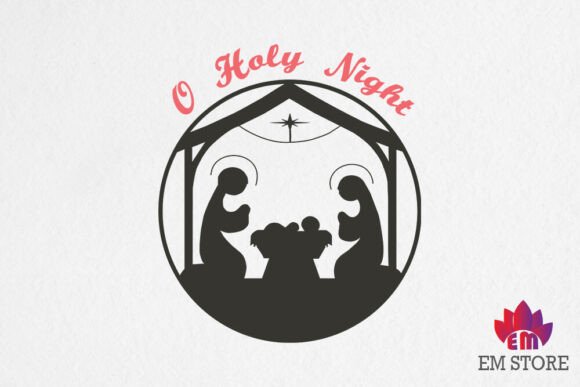 O Holy Night - Christmas SVG for Creative Crafts and Graphics