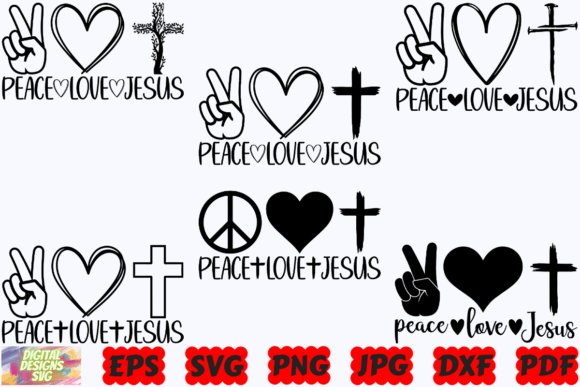 Peace Love Jesus SVG: A Versatile Graphic for Crafts