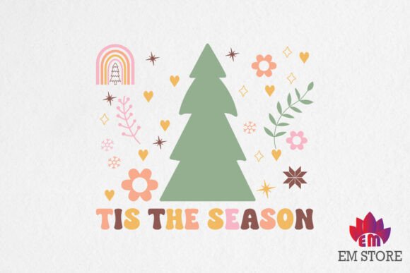 Tis the Season - Boho Flower Sublimation for Crafts
